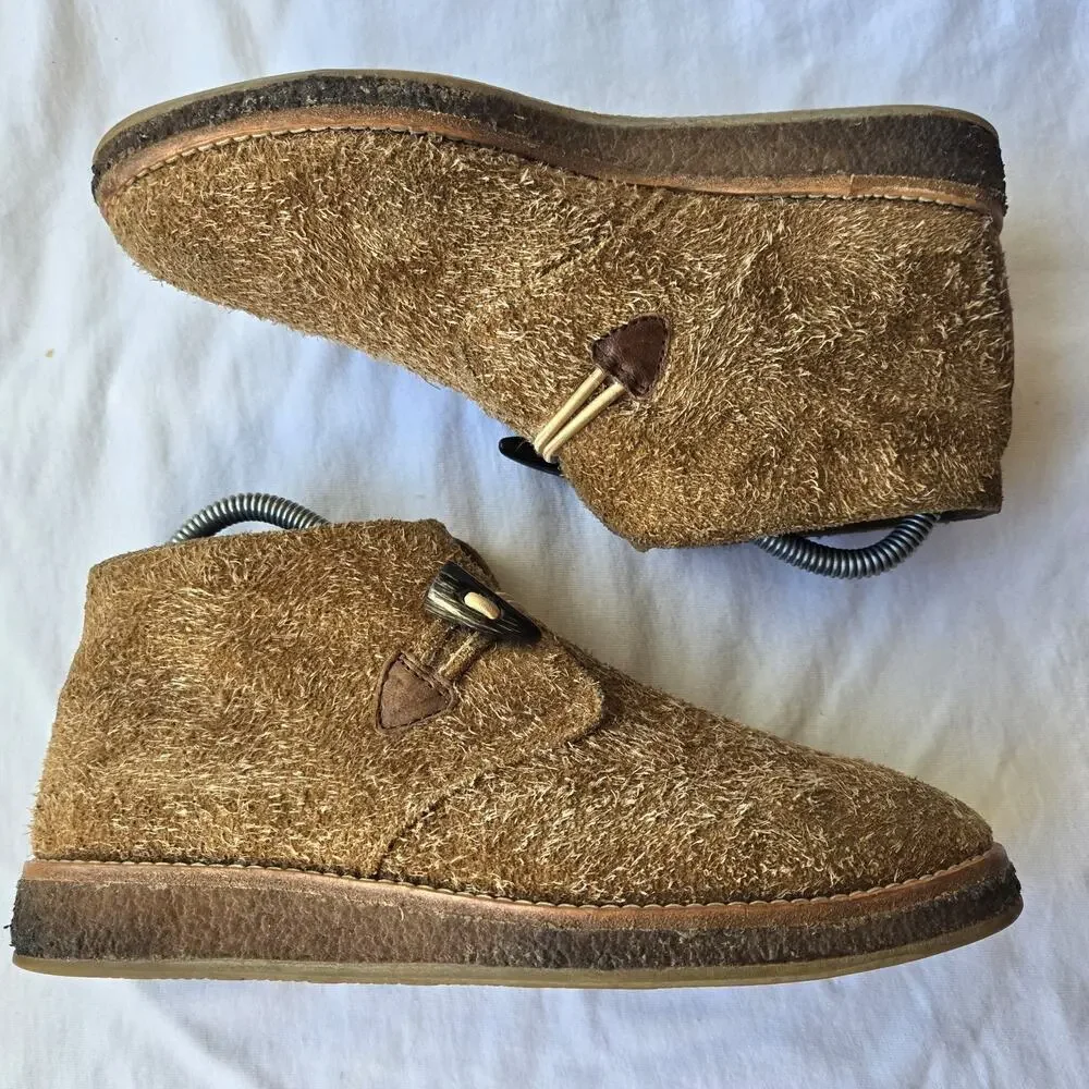Trask Carissa Women's Suede Horn Toggle Desert Chukka Ankle Boots Brown Size 8